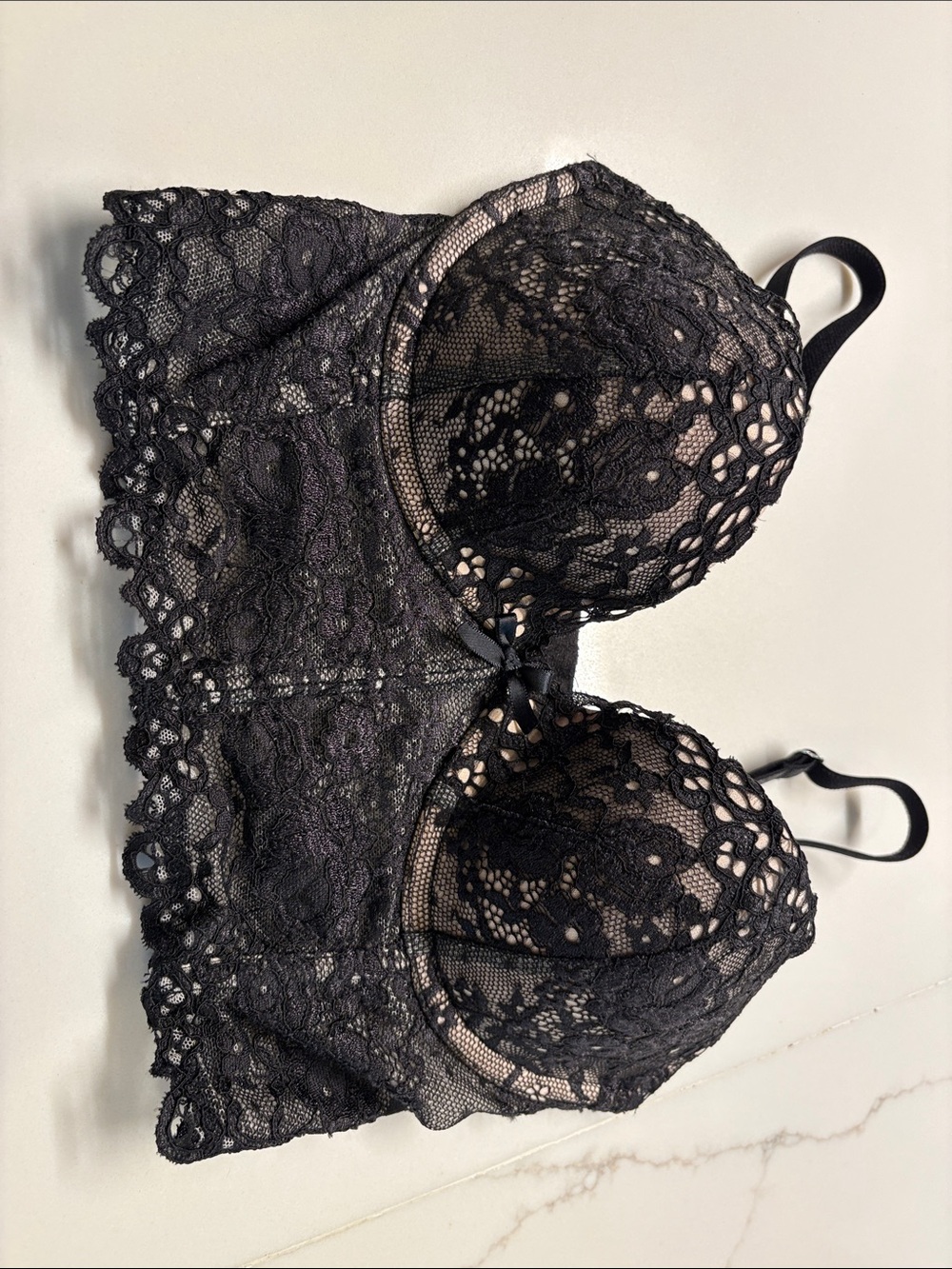 Victoria Secret Black Lace Corset Bra- Women Intimates